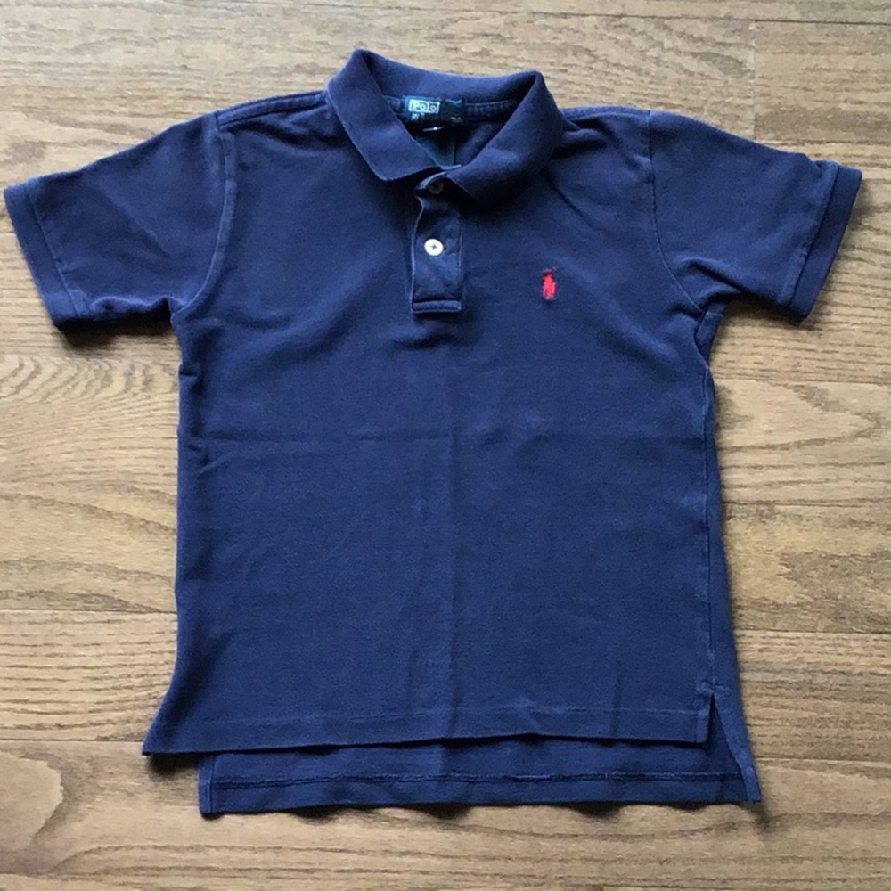 Ralph Lauren Boys Short Sleeve Polo Navy Size 6